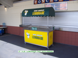 Lemonade Cart  60" x 30" with Awning Used
